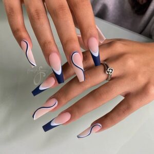 27 Navy Blue Fall Nail Ideas for 2024