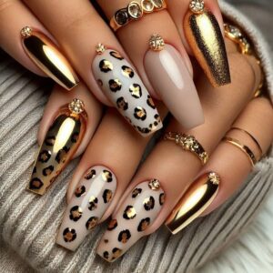 36 Classy Nude and Gold Nail Design Ideas to Elevate Your Look - Style Zuri