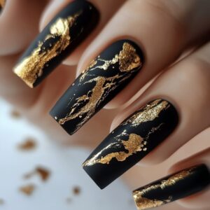 90 Stunning Gold Marble Nail Designs You Need to Try Now